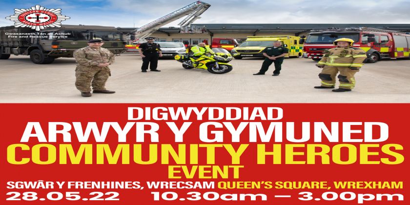 Come And Meet Your Local Community Heroes At Wrexham's Queen Square!